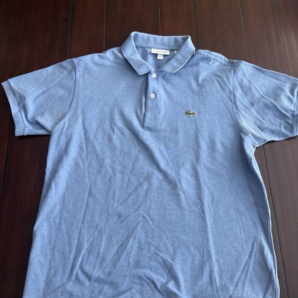 Lacoste Blue Men’s Polo Collar Short Sleeves